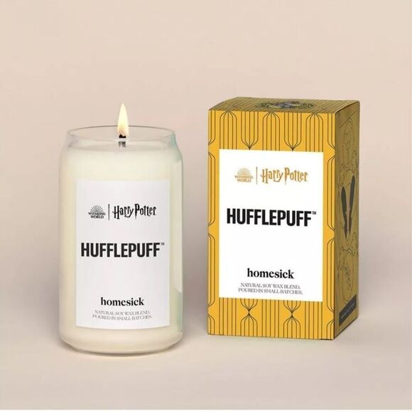 Hufflepuff Wizard World Harry Potter homesick Natural Soy Wax Blend Candle - Picture 1 of 7